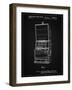 PP1043-Vintage Black Slot Machine Patent Poster-Cole Borders-Framed Giclee Print