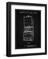 PP1043-Vintage Black Slot Machine Patent Poster-Cole Borders-Framed Premium Giclee Print