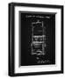 PP1043-Vintage Black Slot Machine Patent Poster-Cole Borders-Framed Premium Giclee Print