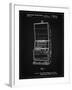 PP1043-Vintage Black Slot Machine Patent Poster-Cole Borders-Framed Giclee Print