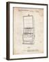 PP1043-Vintage Parchment Slot Machine Patent Poster-Cole Borders-Framed Giclee Print