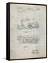 PP1046-Antique Grid Parchment Snow Mobile Patent Poster-Cole Borders-Framed Stretched Canvas