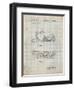 PP1046-Antique Grid Parchment Snow Mobile Patent Poster-Cole Borders-Framed Giclee Print