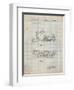 PP1046-Antique Grid Parchment Snow Mobile Patent Poster-Cole Borders-Framed Giclee Print