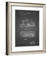 PP1046-Black Grid Snow Mobile Patent Poster-Cole Borders-Framed Giclee Print