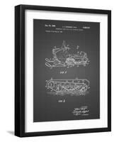 PP1046-Black Grid Snow Mobile Patent Poster-Cole Borders-Framed Giclee Print