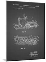 PP1046-Black Grid Snow Mobile Patent Poster-Cole Borders-Mounted Giclee Print