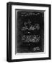 PP1046-Black Grunge Snow Mobile Patent Poster-Cole Borders-Framed Giclee Print