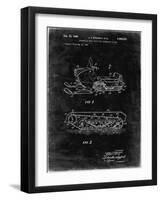 PP1046-Black Grunge Snow Mobile Patent Poster-Cole Borders-Framed Giclee Print