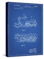 PP1046-Blueprint Snow Mobile Patent Poster-Cole Borders-Stretched Canvas