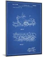 PP1046-Blueprint Snow Mobile Patent Poster-Cole Borders-Mounted Giclee Print