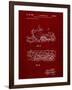 PP1046-Burgundy Snow Mobile Patent Poster-Cole Borders-Framed Giclee Print