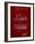 PP1046-Burgundy Snow Mobile Patent Poster-Cole Borders-Framed Giclee Print