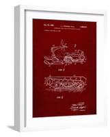 PP1046-Burgundy Snow Mobile Patent Poster-Cole Borders-Framed Giclee Print