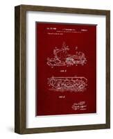 PP1046-Burgundy Snow Mobile Patent Poster-Cole Borders-Framed Giclee Print