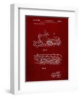 PP1046-Burgundy Snow Mobile Patent Poster-Cole Borders-Framed Giclee Print