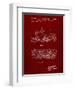 PP1046-Burgundy Snow Mobile Patent Poster-Cole Borders-Framed Giclee Print