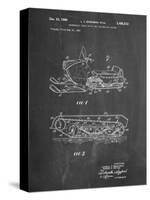 PP1046-Chalkboard Snow Mobile Patent Poster-Cole Borders-Stretched Canvas