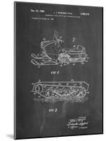 PP1046-Chalkboard Snow Mobile Patent Poster-Cole Borders-Mounted Giclee Print
