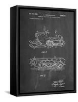 PP1046-Chalkboard Snow Mobile Patent Poster-Cole Borders-Framed Stretched Canvas