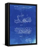 PP1046-Faded Blueprint Snow Mobile Patent Poster-Cole Borders-Framed Stretched Canvas