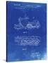 PP1046-Faded Blueprint Snow Mobile Patent Poster-Cole Borders-Stretched Canvas