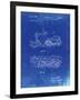 PP1046-Faded Blueprint Snow Mobile Patent Poster-Cole Borders-Framed Giclee Print