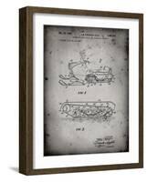 PP1046-Faded Grey Snow Mobile Patent Poster-Cole Borders-Framed Giclee Print