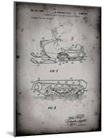 PP1046-Faded Grey Snow Mobile Patent Poster-Cole Borders-Mounted Giclee Print