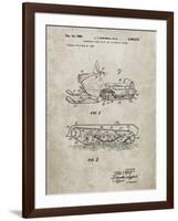 PP1046-Sandstone Snow Mobile Patent Poster-Cole Borders-Framed Giclee Print