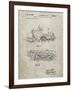 PP1046-Sandstone Snow Mobile Patent Poster-Cole Borders-Framed Giclee Print