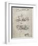 PP1046-Sandstone Snow Mobile Patent Poster-Cole Borders-Framed Giclee Print