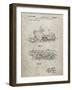 PP1046-Sandstone Snow Mobile Patent Poster-Cole Borders-Framed Giclee Print