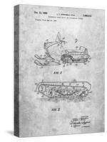 PP1046-Slate Snow Mobile Patent Poster-Cole Borders-Stretched Canvas