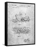 PP1046-Slate Snow Mobile Patent Poster-Cole Borders-Framed Stretched Canvas