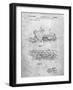 PP1046-Slate Snow Mobile Patent Poster-Cole Borders-Framed Giclee Print