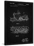 PP1046-Vintage Black Snow Mobile Patent Poster-Cole Borders-Stretched Canvas