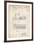 PP1046-Vintage Parchment Snow Mobile Patent Poster-Cole Borders-Framed Giclee Print