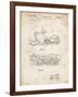 PP1046-Vintage Parchment Snow Mobile Patent Poster-Cole Borders-Framed Giclee Print