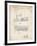 PP1046-Vintage Parchment Snow Mobile Patent Poster-Cole Borders-Framed Giclee Print