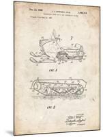 PP1046-Vintage Parchment Snow Mobile Patent Poster-Cole Borders-Mounted Giclee Print