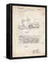 PP1046-Vintage Parchment Snow Mobile Patent Poster-Cole Borders-Framed Stretched Canvas