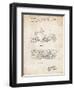 PP1046-Vintage Parchment Snow Mobile Patent Poster-Cole Borders-Framed Giclee Print