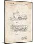 PP1046-Vintage Parchment Snow Mobile Patent Poster-Cole Borders-Mounted Giclee Print