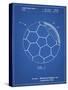 PP1047-Blueprint Soccer Ball Layers Patent Poster-Cole Borders-Stretched Canvas