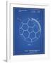 PP1047-Blueprint Soccer Ball Layers Patent Poster-Cole Borders-Framed Giclee Print