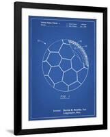 PP1047-Blueprint Soccer Ball Layers Patent Poster-Cole Borders-Framed Giclee Print