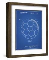 PP1047-Blueprint Soccer Ball Layers Patent Poster-Cole Borders-Framed Giclee Print