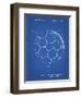 PP1047-Blueprint Soccer Ball Layers Patent Poster-Cole Borders-Framed Giclee Print