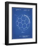 PP1047-Blueprint Soccer Ball Layers Patent Poster-Cole Borders-Framed Giclee Print